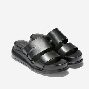 Cole Haan Black Platform Sandals